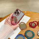 [MOQ 100/ color ] Kapuda CD coil colorful magnet phone holder/phone grip/phone cradle , universal