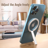 M97 MagSafe Portable Holder for iPhone 16 15 14 13 12- Magnetic Zinc Alloy Rotating Desktop Phone Holder