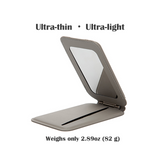 M101 Magsafe Super Magnetic Rotating PU Leather Stand with Mirror & Card Holder