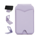 M101 Magsafe Super Magnetic Rotating PU Leather Stand with Mirror & Card Holder
