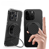 M83 Magnetic mobile phone ring holder 360° rotating metal buckle bracket portable folding ultra-thin