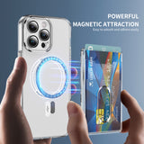 M91 Vertical Card Magnetic Ring, Dual SIM PC Scratch-Resistant, High Translucent Nude Mobile Phone Case Accessories, Magnetic Attraction, Suitable For Apple and Samsung