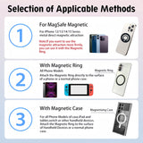 M45 Pull Ring Liquid Silicone Magnetic Phone Ring Holder- Newest Silicone Double Sided MagSafe Ring Magnetic Phone Holder Silicone Holder for iPhone 13 14 15 16