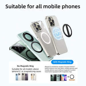 M97 MagSafe Portable Holder for iPhone 16 15 14 13 12- Magnetic Zinc Alloy Rotating Desktop Phone Holder