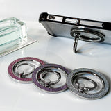 M7(Sparkling Diamond) Magnetic Phone Stand & Ring Holder – Foldable Adjustable Desk & Car Mount