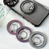 M7(Sparkling Diamond) Magnetic Phone Stand & Ring Holder – Foldable Adjustable Desk & Car Mount