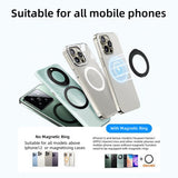 M96 Magnetic 360 Rotating Ring Buckle Mobile Phone Holder, Hands-Free Magnetic Phone Mount, Effortless Convenience at Your Fingertips