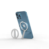 M97 MagSafe Portable Holder for iPhone 16 15 14 13 12- Magnetic Zinc Alloy Rotating Desktop Phone Holder