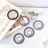 M51 Magsafe Strong Magnetic Metal 360 Degree Rotation Diamond Powder Mobile Phone Ring Clasp Bracket Apple Android Universal