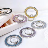 M51 Magsafe Strong Magnetic Metal 360 Degree Rotation Diamond Powder Mobile Phone Ring Clasp Bracket Apple Android Universal