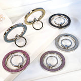 M51 Magsafe Strong Magnetic Metal 360 Degree Rotation Diamond Powder Mobile Phone Ring Clasp Bracket Apple Android Universal