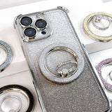 M51 Magsafe Strong Magnetic Metal 360 Degree Rotation Diamond Powder Mobile Phone Ring Clasp Bracket Apple Android Universal