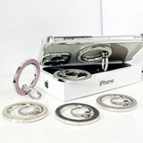 M51 Magsafe Strong Magnetic Metal 360 Degree Rotation Diamond Powder Mobile Phone Ring Clasp Bracket Apple Android Universal