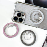 M51 Magsafe Strong Magnetic Metal 360 Degree Rotation Diamond Powder Mobile Phone Ring Clasp Bracket Apple Android Universal