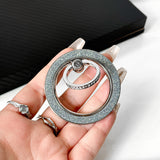 M51 Magsafe Strong Magnetic Metal 360 Degree Rotation Diamond Powder Mobile Phone Ring Clasp Bracket Apple Android Universal