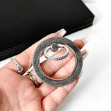 M51 Magsafe Strong Magnetic Metal 360 Degree Rotation Diamond Powder Mobile Phone Ring Clasp Bracket Apple Android Universal