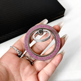 M51 Magsafe Strong Magnetic Metal 360 Degree Rotation Diamond Powder Mobile Phone Ring Clasp Bracket Apple Android Universal