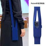 Knitted Phone Pouch 40，80CM - Stylish & Durable Smartphone Sleeve for All Models - Multiple Color Options