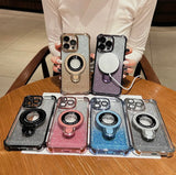Glitter magnet phone case