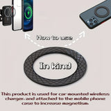 M90 Magnetic Ultrathin Metal Plate Sticker Rings for IPhone 16 15 14 13 12 Pro Max for Magsafe Wireless Charger Car Mobile Phone Holder
