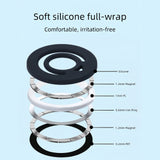 M88 Double-Sided Magnetic Liquid Silicone Ring Phone Holder- Instant Snap, Stay Ahead, UltraGrip Magnet, Shake-Proof, Wireless Charging Without Removing the Ring