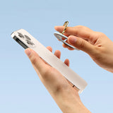 M53 Magnetic Phone Ring Holder Luxury Glitter or Skin-Feeling Magnetic Ring Double-Sided Metal for Magnet 360° Stand Phone Holder for iPhone 16 15 14 13 12