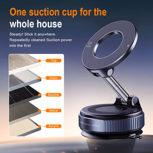 M93 MagSafe Car Mount Pro- Vacuum + Magnetic Dual Locking, 360° Rotatable Foldable Phone Holder