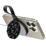 M94 Multi Functional Magnetic Phone Holder with Silicone Suction Cup Portable Handheld Person Stand for Magsafe IPhone 12 13 14 15 16 Mount