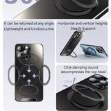 M55 Double-Sided Magnetic 360° Rotating Mobile Phone Holder for MagSafe Special Finger Ring Buckle Gear Acoustic Decompression Desktop