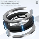 M99 Metal Doublel-Sided Magsafe Phone Stand: 360° Rotatable, Universal for Apple/Android, High-Strength Magnetic Desktop Mount