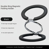 M99 Metal Doublel-Sided Magsafe Phone Stand: 360° Rotatable, Universal for Apple/Android, High-Strength Magnetic Desktop Mount