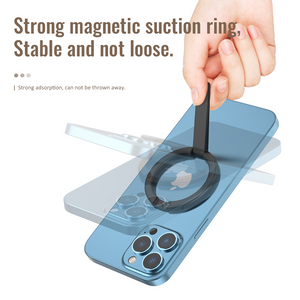 M97 MagSafe Portable Holder for iPhone 16 15 14 13 12- Magnetic Zinc Alloy Rotating Desktop Phone Holder