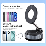 M93 MagSafe Car Mount Pro- Vacuum + Magnetic Dual Locking, 360° Rotatable Foldable Phone Holder
