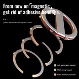 M97 MagSafe Portable Holder for iPhone 16 15 14 13 12- Magnetic Zinc Alloy Rotating Desktop Phone Holder