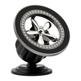Aromatherapy magnetic fan support