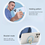 M53 Magnetic Phone Ring Holder Luxury Glitter or Skin-Feeling Magnetic Ring Double-Sided Metal for Magnet 360° Stand Phone Holder for iPhone 16 15 14 13 12