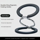 M99 Metal Doublel-Sided Magsafe Phone Stand: 360° Rotatable, Universal for Apple/Android, High-Strength Magnetic Desktop Mount