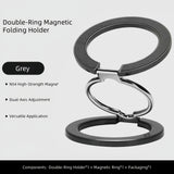 M99 Metal Doublel-Sided Magsafe Phone Stand: 360° Rotatable, Universal for Apple/Android, High-Strength Magnetic Desktop Mount