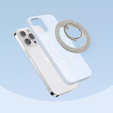 M53 Magnetic Phone Ring Holder Luxury Glitter or Skin-Feeling Magnetic Ring Double-Sided Metal for Magnet 360° Stand Phone Holder for iPhone 16 15 14 13 12