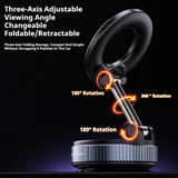 M93 MagSafe Car Mount Pro- Vacuum + Magnetic Dual Locking, 360° Rotatable Foldable Phone Holder