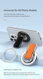 M80 Magnetic Ring Buckle Phone Holder with Portable Wristband, Portable Mobile Phone Accessories, Multifunctional Mobile Phone