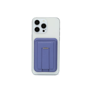 M100 Magsafe-Compatible Magnetic Stand Card Holder with Strong Adhesion, Rear ID Slot & Multi-Card Slots for Transit Cards