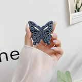 [MOQ 100/ color ] Kapuda  ABS Butterfly Wing Shaped Folding Stand, Silver/Black/Green/Pink/Purple, Creative Electroplated Mobile Phone Holder