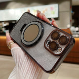 [MOQ 100/ color ] Kapuda Glitter mirror magnet phone holder/phone grip/phone cradle , universal