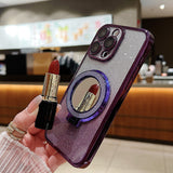 [MOQ 100/ color ] Kapuda Glitter mirror magnet phone holder/phone grip/phone cradle , universal