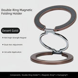 M99 Metal Doublel-Sided Magsafe Phone Stand: 360° Rotatable, Universal for Apple/Android, High-Strength Magnetic Desktop Mount