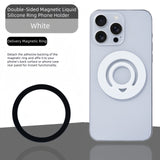 M88 Double-Sided Magnetic Liquid Silicone Ring Phone Holder- Instant Snap, Stay Ahead, UltraGrip Magnet, Shake-Proof, Wireless Charging Without Removing the Ring