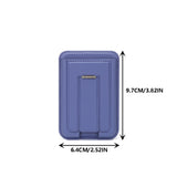 M100 Magsafe-Compatible Magnetic Stand Card Holder with Strong Adhesion, Rear ID Slot & Multi-Card Slots for Transit Cards