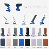 M95 Foldable Phone Stand Holder Pocket Cell Phone Video Tripod Magnetic Smartphone Desk Stand Vegan Leather Vlog Stick For iPhone
